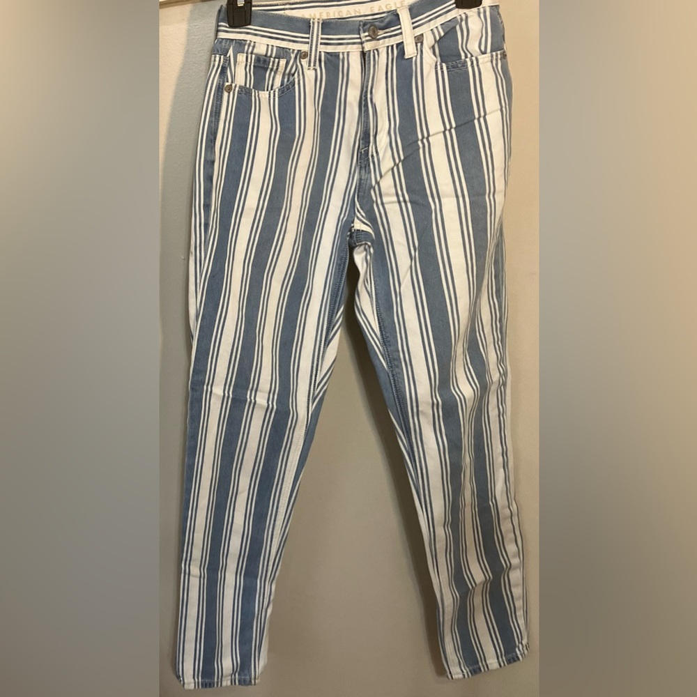 American eagle striped jeans